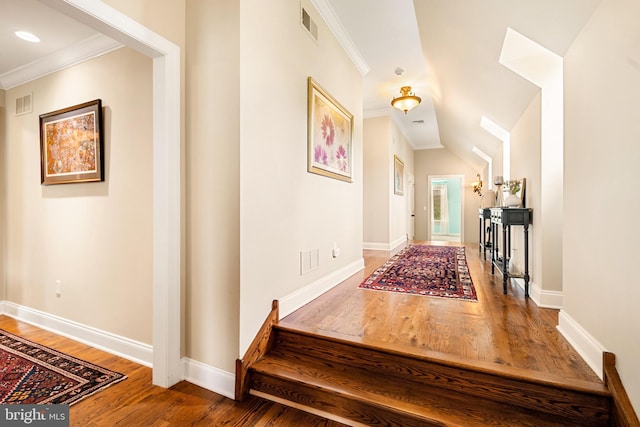 3054 Jordan Rd, Orefield, PA 18069 - foyer featuring wood finished floors and crown molding