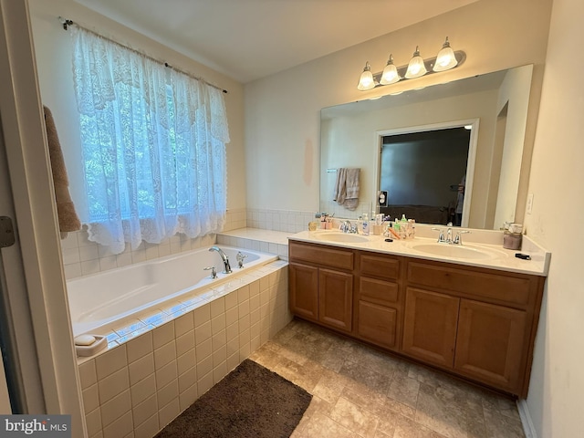 45657 Bethfield Way, California, MD 20619 - full bath with a bath and double vanity