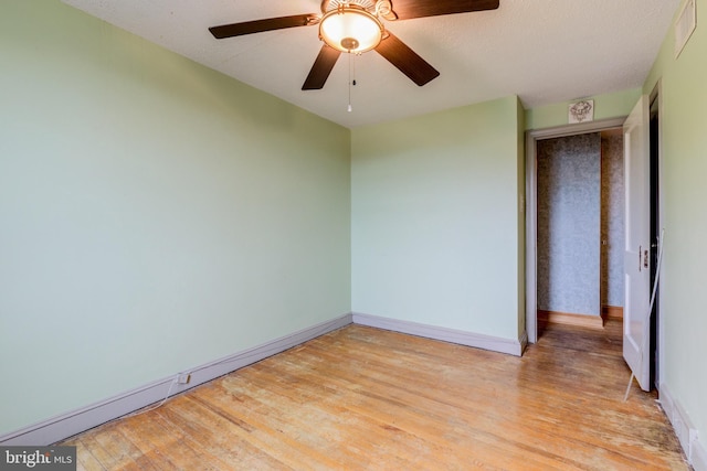 257 Westpark Ln, Clifton Heights, PA 19018 - unfurnished room featuring light wood-style flooring and ceiling fan
