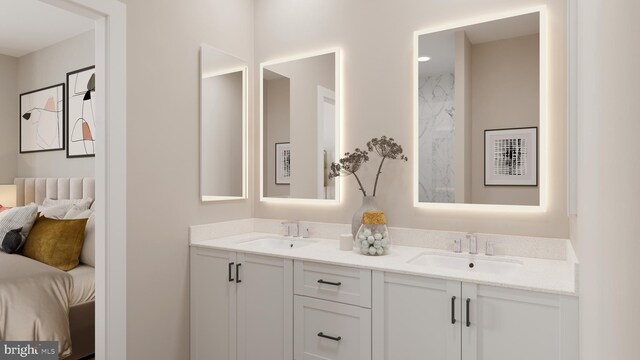 4910 Strathmore Ave Unit 95, Kensington, MD 20895 - full bath with double vanity and ensuite bath
