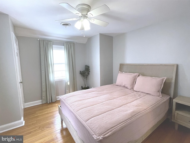 14 Brandywine Blvd, Wilmington, DE 19809 - bedroom with light wood-style flooring and a ceiling fan