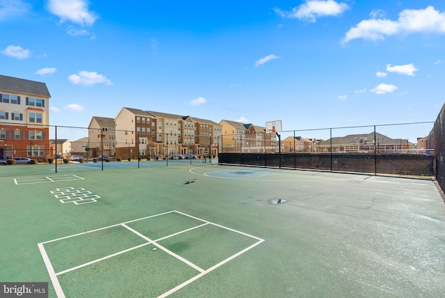 6203 Posey St, Frederick, MD 21703 - surrounding community with community basketball court and a residential view