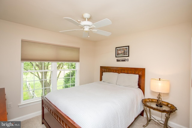 3879 Charter Club Dr, Doylestown, PA 18902 - bedroom featuring light colored carpet and a ceiling fan