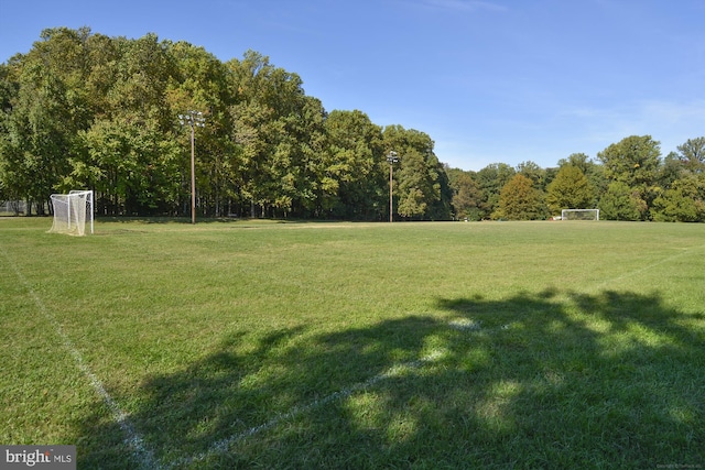 2911 Deer Hollow Way 421 & 422, Fairfax, VA 22031 - view of yard featuring an area for sports and a view of trees