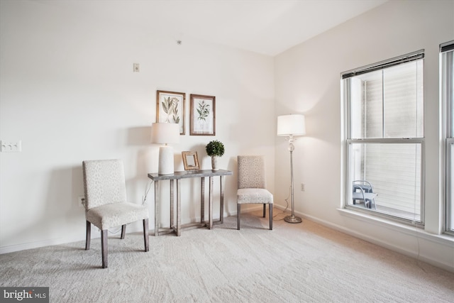 2911 Deer Hollow Way 421 & 422, Fairfax, VA 22031 - sitting room featuring carpet flooring and baseboards
