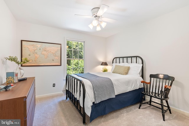 1600 Old Mill Bottom Run, Annapolis, MD 21409 - bedroom featuring light carpet and ceiling fan