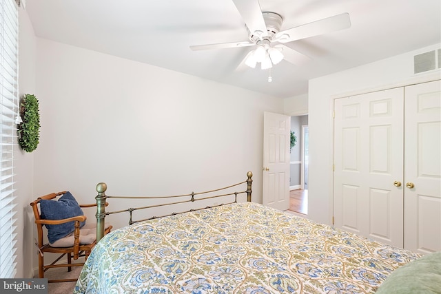 1600 Old Mill Bottom Run, Annapolis, MD 21409 - carpeted bedroom with a closet and a ceiling fan