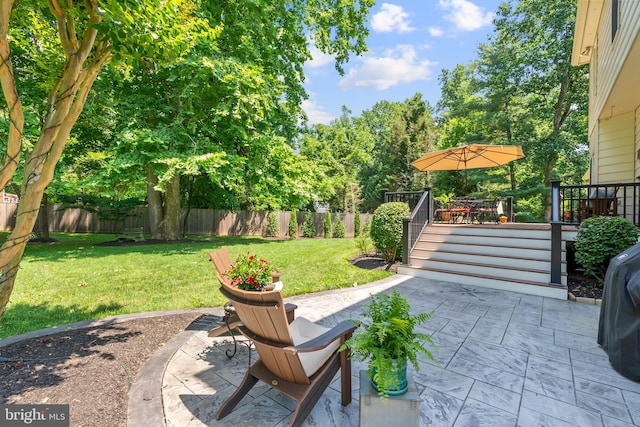 1600 Old Mill Bottom Run, Annapolis, MD 21409 - fenced backyard with a patio and a deck