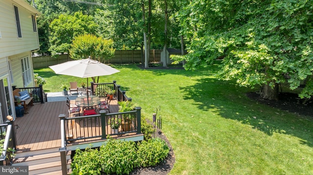 1600 Old Mill Bottom Run, Annapolis, MD 21409 - fenced backyard featuring outdoor dining area and a deck