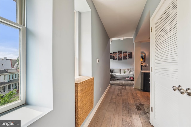 3240 Hiatt Pl NW Unit 4, Washington, DC 20010 - hall featuring hardwood / wood-style floors and baseboards