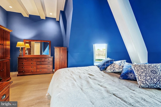 3240 Hiatt Pl NW Unit 4, Washington, DC 20010 - bedroom featuring beamed ceiling and recessed lighting