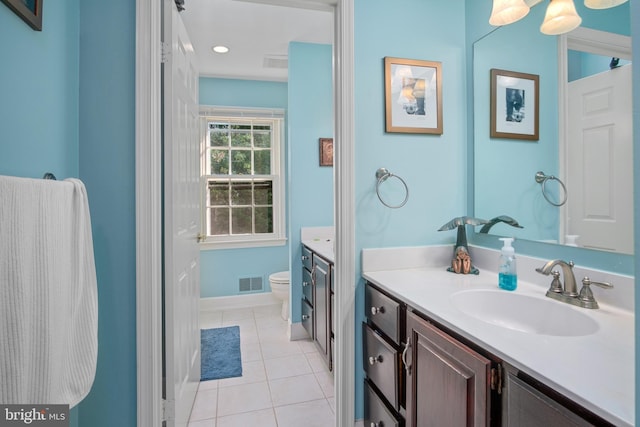 11603 Auburn Grove Ct, Reston, VA 20194 - bathroom with vanity and tile patterned flooring