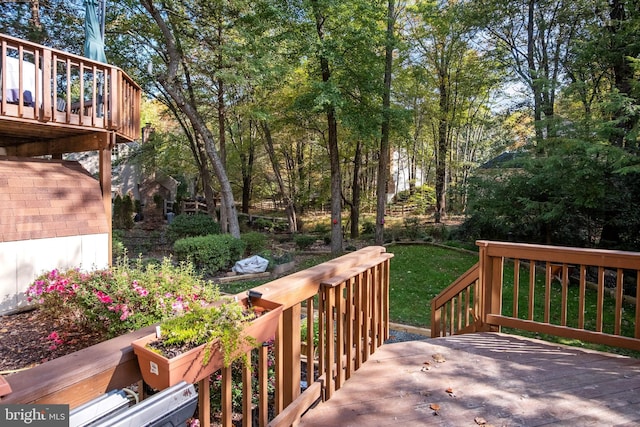 11603 Auburn Grove Ct, Reston, VA 20194 - deck featuring a lawn