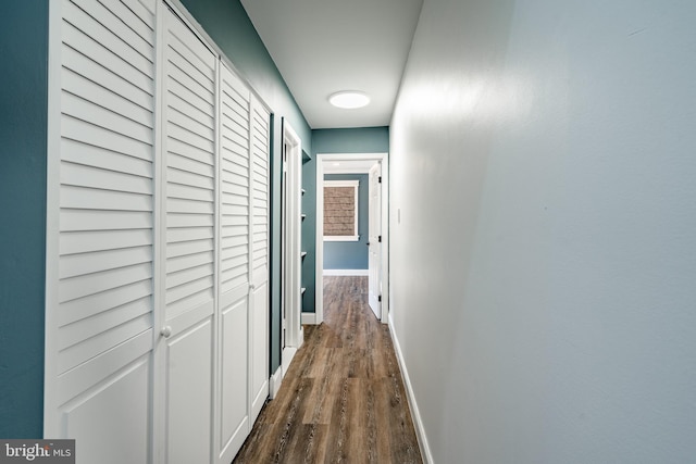 30 Scott Ct, Chesterbrook, PA 19087 - corridor with dark wood-style flooring and baseboards
