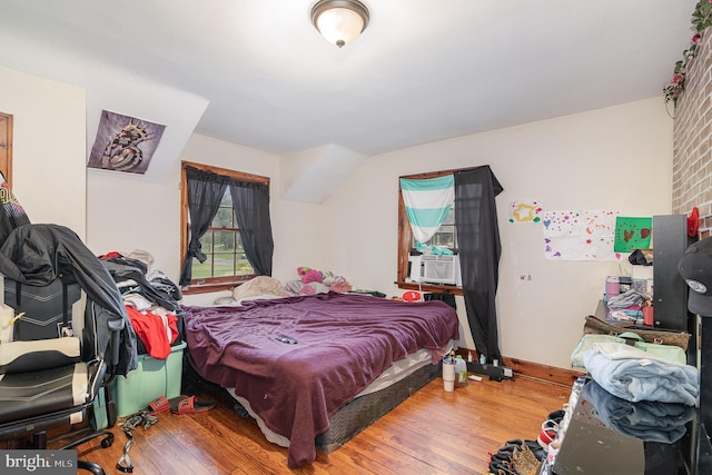 2941 N 6th St, Harrisburg, PA 17110 - bedroom with wood finished floors and cooling unit