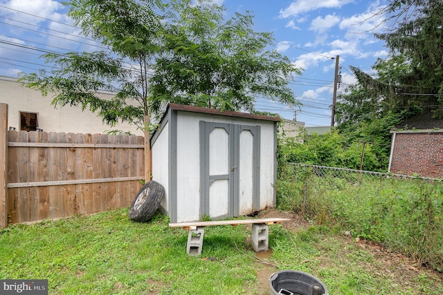 2941 N 6th St, Harrisburg, PA 17110 - view of shed featuring a fenced backyard