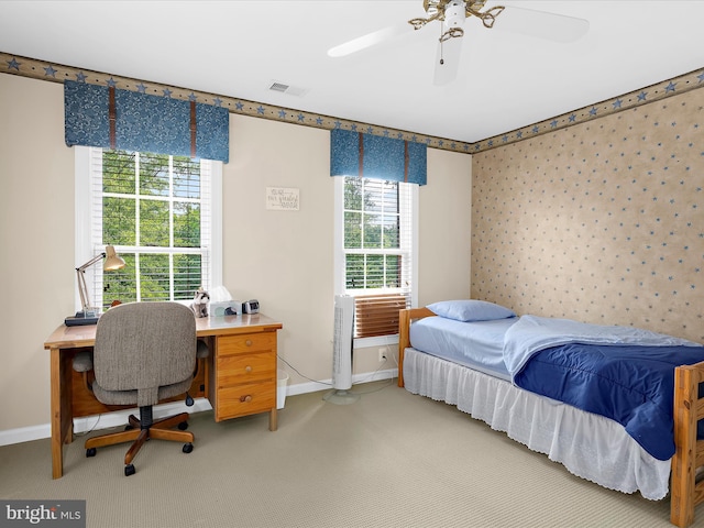 1509 Winfields Ln, Gambrills, MD 21054 - bedroom featuring carpet floors and a ceiling fan