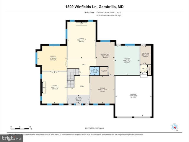 1509 Winfields Ln, Gambrills, MD 21054 - view of home floor plan