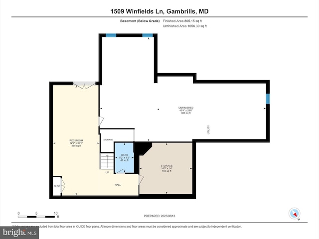 1509 Winfields Ln, Gambrills, MD 21054 - view of property floor plan