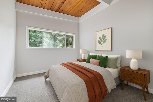 7746 Donnybrook Ct Unit 207, Annandale, VA 22003 - bedroom featuring wood ceiling and carpet flooring