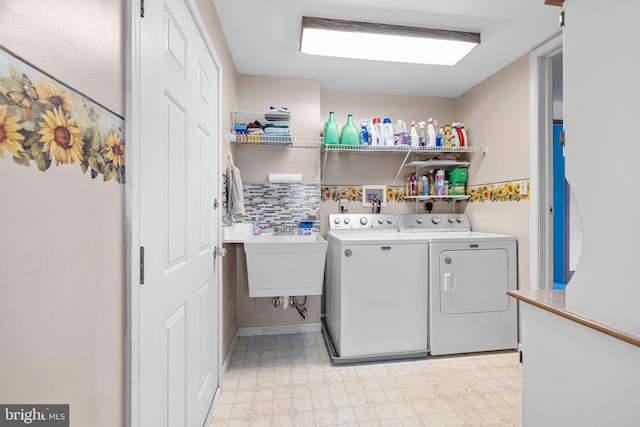 1445 Farmington Ave, Pottstown, PA 19464 - washroom featuring washing machine and clothes dryer and light floors