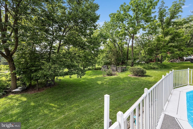 1445 Farmington Ave, Pottstown, PA 19464 - view of grassy yard featuring view of wooded area
