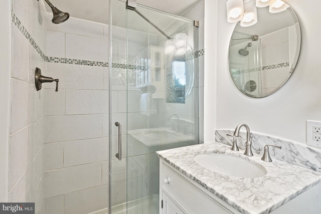 7119 Sea Cliff Rd, Mclean, VA 22101 - bathroom with a shower stall and vanity