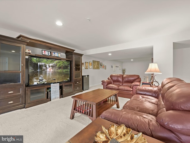 5910 Constance Way, New Market, MD 21774 - carpeted living room featuring recessed lighting and bar area