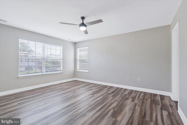6116 Baldridge Ter, Frederick, MD 21701 - empty room with wood finished floors and a ceiling fan