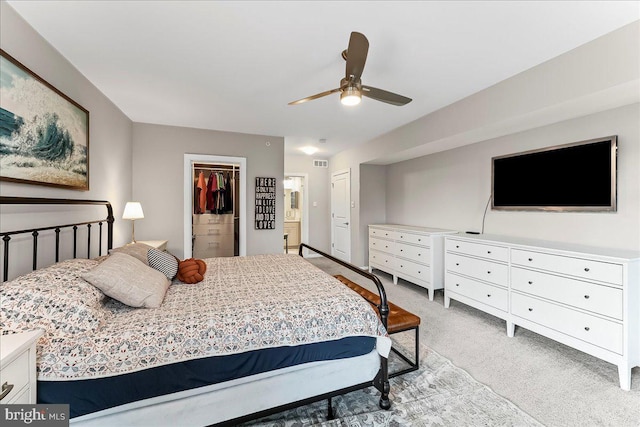 519 S Media Way, Media, PA 19063 - carpeted bedroom featuring a spacious closet, a closet, and ceiling fan