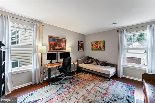 519 S Media Way, Media, PA 19063 - home office with wood finished floors and baseboards