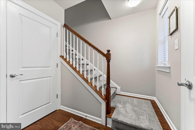 519 S Media Way, Media, PA 19063 - staircase featuring wood finished floors and baseboards