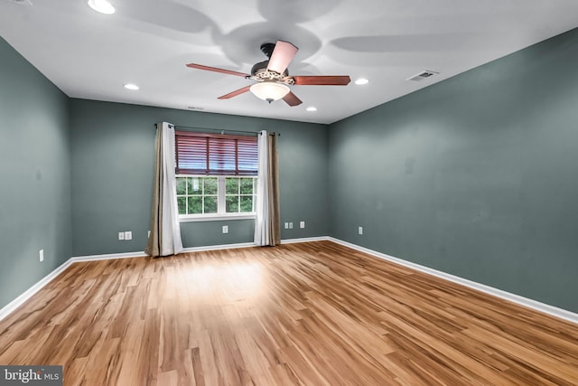 5 Fisher Ct, Sewell, NJ 08080 - unfurnished room featuring ceiling fan, wood finished floors, and recessed lighting