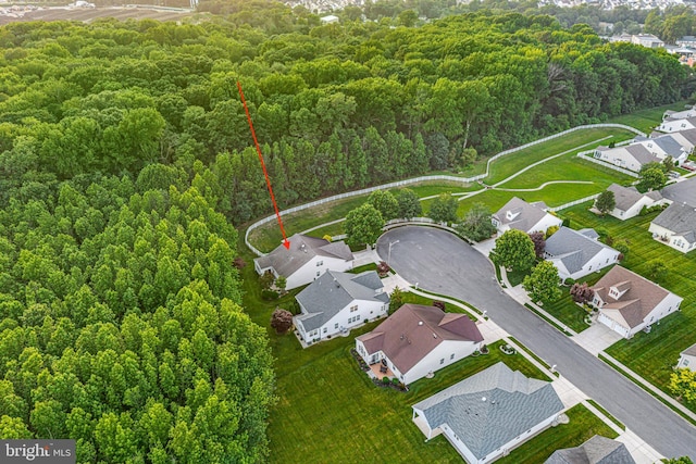 5 Fisher Ct, Sewell, NJ 08080 - aerial perspective of suburban area featuring a heavily wooded area