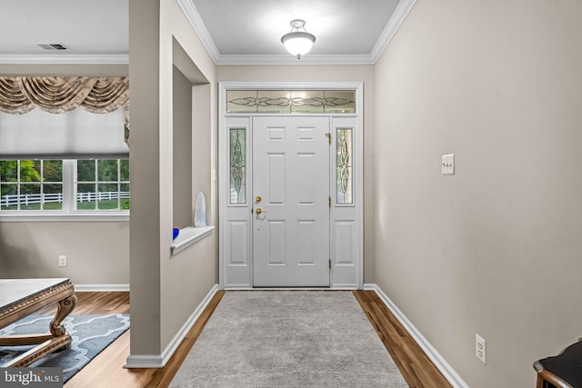 5 Fisher Ct, Sewell, NJ 08080 - entryway with wood finished floors and ornamental molding