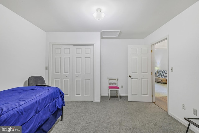 28 Abbey Ct, Carlisle, PA 17015 - carpeted bedroom with a closet and attic access
