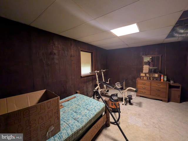 475 Company Farm Rd, Aspers, PA 17304 - bedroom featuring wood walls