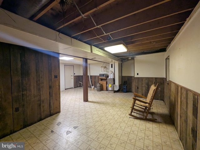 475 Company Farm Rd, Aspers, PA 17304 - finished basement featuring wainscoting, wooden walls, and light flooring