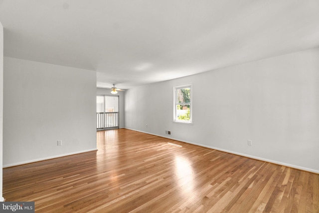 1028 Marleigh Cir, Baltimore, MD 21204 - spare room with light wood-style flooring and ceiling fan