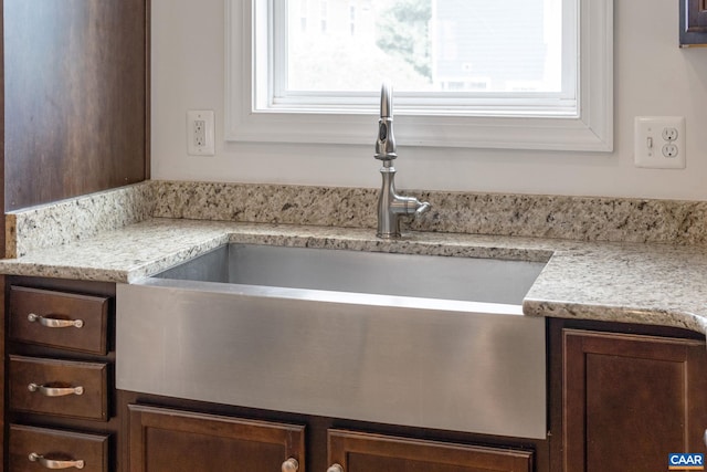 1254 Haden Pl, Crozet, VA 22932 - kitchen view of light countertops and dark brown cabinets