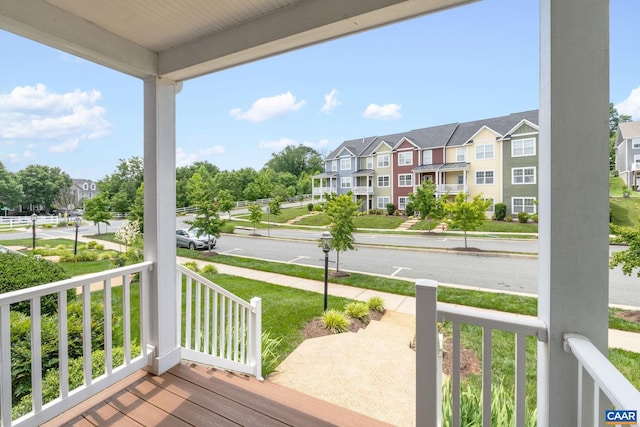 1254 Haden Pl, Crozet, VA 22932 - wooden porch featuring a residential view
