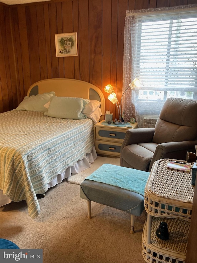 718 Mooring Rd Unit B203, Ocean City, MD 21842 - carpeted bedroom featuring wooden walls