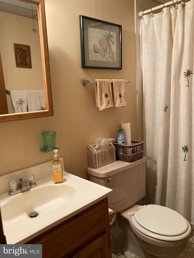 718 Mooring Rd Unit B203, Ocean City, MD 21842 - bathroom with vanity and a shower with shower curtain