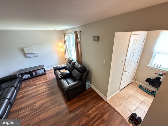 1545 Russett Dr, Warminster, PA 18974 - living area with wood finished floors and baseboards