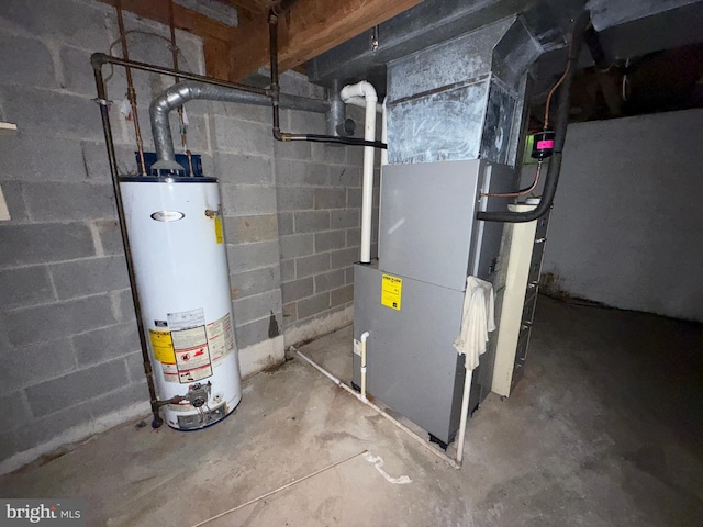 1545 Russett Dr, Warminster, PA 18974 - utility room featuring gas water heater