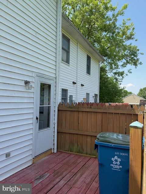 56 W Bishop Ln, Smithsburg, MD 21783 - wooden deck featuring a grill