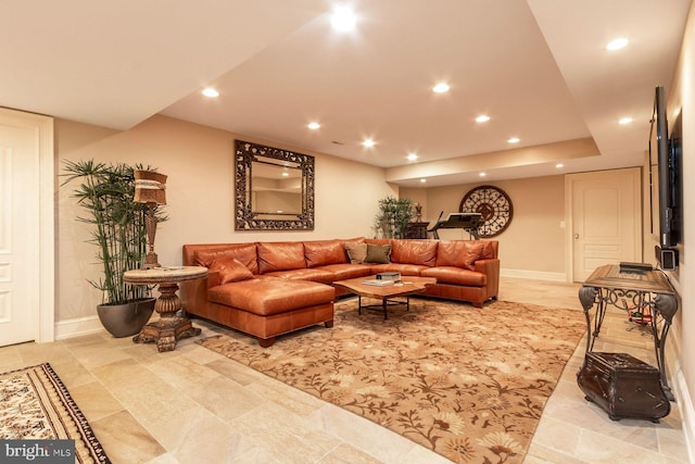 3500 Windy Bush Rd, New Hope, PA 18938 - living room featuring recessed lighting