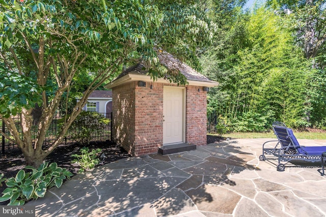 3500 Windy Bush Rd, New Hope, PA 18938 - view of patio / terrace featuring an outdoor structure