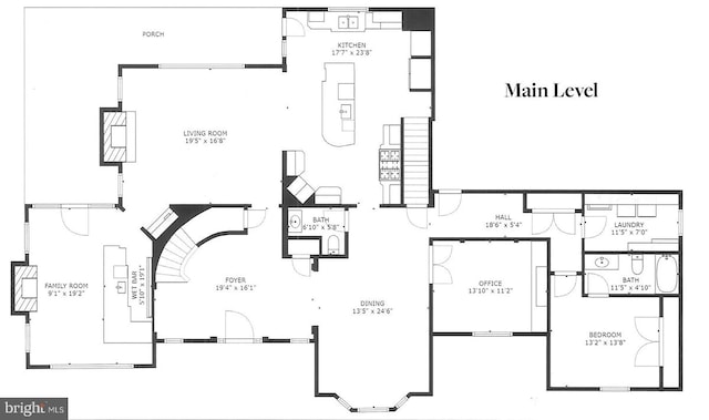 3500 Windy Bush Rd, New Hope, PA 18938 - view of floor plan / room layout
