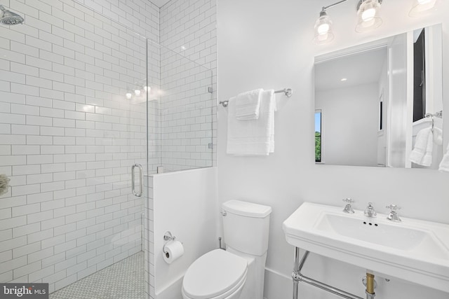 3433 N Edison St, Arlington, VA 22207 - full bathroom with toilet and a stall shower